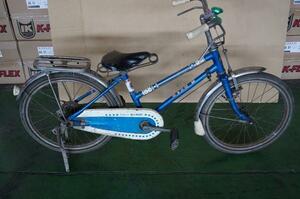 E：幼児用自転車　BS　BAMBI号(青）　18インチ　昭和　レトロ　ビンテージ　当時モノ　レストア　年代物　部品取り　いい感じ♪