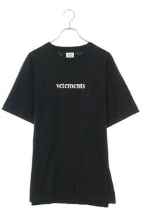 ヴェトモン VETEMENTS 20SS SS20TR305 サイズ:M バーコードパッチロゴプリントTシャツ 中古 BS99