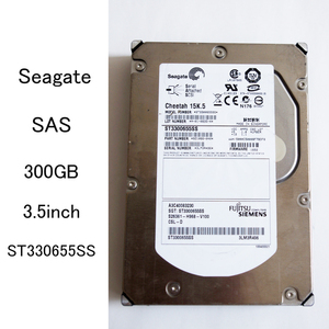 ★フォーマット済 シーゲート 300GB SAS 3.5インチ デスクトップ用 HDD ST330655SS 15K.5 Seagate ジャンク #3806