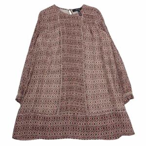 ISABEL MARANT イザベルマラン 花柄 フラワー ワンピース ブラウス レッド系 34【中古】