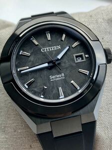 シチズン　シリーズ8 870 オールブラック　カーボン　限定品　CITIZEN series8 ラグスポ　自動巻