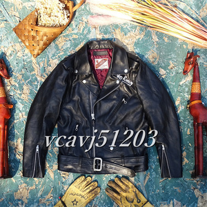 ◆美品◆ダブルライダース メンズ 革ジャン 最上級 羊革 レザージャケット バイクウエア オートバイ ブルゾン 本革 L~4XL