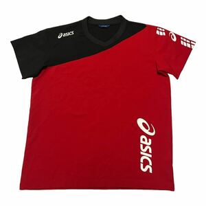 asics アシックス ウォームアップシャツ 半袖Tシャツ バレーボール M