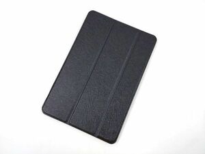 iPad mini 5用 カバー PUレザー+ハードケース 三つ折り スタンド ブラック