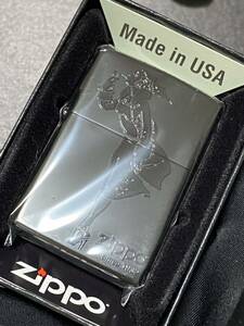 zippo ウィンディ 前面加工 ブラック 希少モデル 2023年製 WINDY ケース 保証書付き 