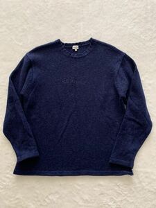 CK Calvin Klein Jeans sizeL ロゴデザインセーター ウール ブルー みずいろ カルヴァンクラインジーンズ カルバンクライン メンズ