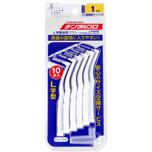 まとめ得 デンタルプロ 歯間ブラシ L字型 超極細タイプ サイズ1(SSS) 10本入 x [12個] /k