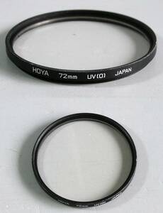Hoya　(553)　 中古・レンズフィルタ　72㎜　UV（レンズ保護兼用、紫外線吸収）　保谷/ホヤ