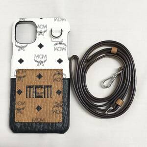 ○★新品未使用　MCM (エムシーエム)　ヴィセトス　ストラップ付　iPhone11Pro MAXケース★○