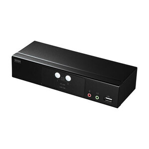 HDMI対応パソコン自動切替器(2:1) USB2.0ハブも切り替えできる BOX型HDMI-KVMスイッチ サンワサプライ SW-KVM2HHC 送料無料 新品