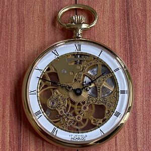 懐中時計 BUCHERER ブッフェラー pocket watch 手巻き17石 INCABLOC スケルトン