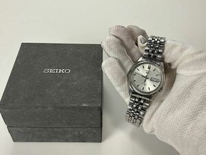 F003 ★1円★SEIKO 5 セイコー ファイブ AUTOMATIC 自動巻き SNK355K1 3針 デイデイト メンズ 腕時計 箱付き 稼働品
