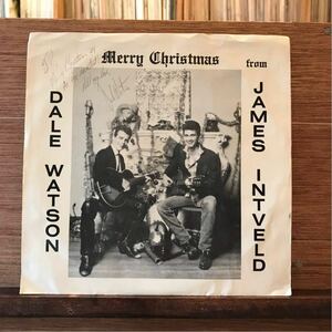 JAMES INTVELD.DALE WATSON Green Vinyl 7inch Merry Christmas ロカビリー