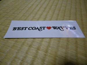 ベスト・コースト ヴェーブス best coast waves 宣伝用 ステッカー 非売品
