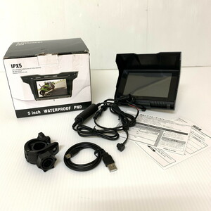 IPX5　ポータブルナビ　5インチ　WATERPROOF PND　　中古品(M0227+5)