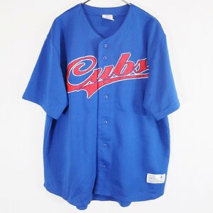TRUE FAN MLB シカゴ・カブス 半袖 ゲームシャツ プロチーム 野球 ベースボール スポーツ ブルー ( メンズ L ) N2867 1円スタート