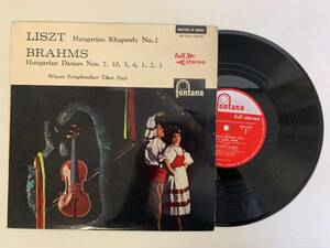 LISZT Hungarian Rhapsody No.2 BRAHMS Hungarian Dances NOs. 7,10,5,6,1,2,3 チボール・パウル LP盤 レコード SFON-6505