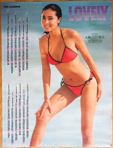 1986年 浅野ゆう子 ポスター カレンダー