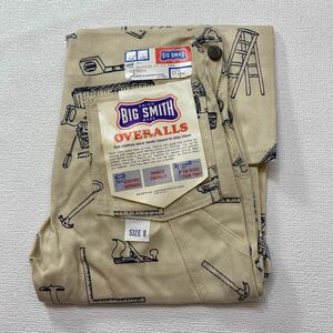 K120 希少 デッドストック アメリカ 製 BIG SMITH 総 柄 オーバーオール 8 キッズ vintage ビンテージ ビッグスミス 1505 overalls USA