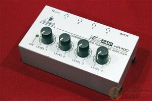 [良品] BEHRINGER HA400 Micro Amp 手のひらサイズのコンパクトな4chステレオ・ヘッドホンアンプ [QK190]