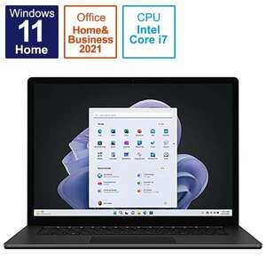 Surface Laptop 5 RHI-00045[ブラック]Core i7 1255U(Alder Lake) 10コア/8GB/SSD512GB/2496x1664/Win11/OfficeHB2021dj/展示美品/激安