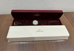 【10524】稼動品 OMEGA De Ville オメガ デビル クォーツ 箱付き アンティーク メンズ腕時計 ブランド腕時計 自宅保管品