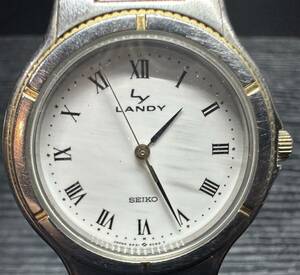 腕時計 SEIKO LANDY 5P31-6B10 WATER RESISTANT 10BAR ST.STEEL セイコー ランディ 63.64g メンズ WA132