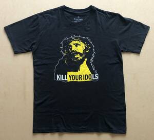 LECTRO GROUNDED KILL YOUR IDOLS 丸首Tシャツ Lサイズ ブラック　レクトログラウンデッド