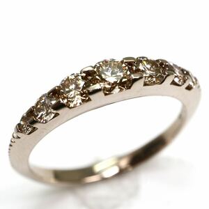 豪華!!KASHIKEY(カシケイ)《K18天然ブラウンダイヤモンドリング》　A 約2.8g 約11号 0.55ct ring 指輪 diamond jewelry ジュエリー EG1/EH1
