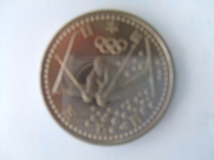長野オリンピック 500円硬貨　平成10年 1998年 日本国 未使用 スキー 