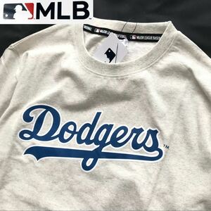 ▲B241新品 【メンズLL (XL) 】灰グレー ドジャース胸文字 ドジャース MLB ライセンス商品 メジャーリーグ 大谷翔平 T シャツ 半袖 