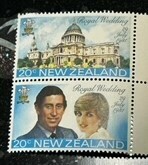 ロイヤルウエディング　ニュージーランド 　　ダイアナ妃　チャールズ皇太子　ご成婚記念切手