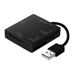 まとめ得 サンワサプライ USB2.0 カードリーダー 4スロット ブラック ADR-ML15BKN x [2個] /l