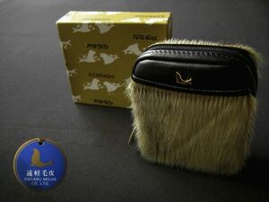 アザラシ レザー シガレットケース SEALSKIN アザラシ レトロ 昭和 AZARASHI タバコケース 未使用品