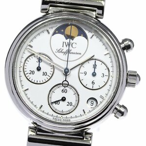 ジャンク IWC IWC SCHAFFHAUSEN IW373606 リトル ダヴィンチ クロノグラフ デイト クォーツ レディース _691895【ev20】