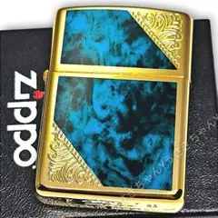 zippo☆アーマー☆両面☆ベネチアン☆大理石柄ブルー☆ジッポ ライター