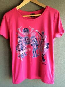 即決 新品 ライジングサン 2014 岩盤 マペッツ Tシャツ XS ピンク