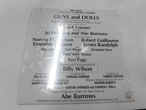 輸入盤LP ORIGINAL CAST ALBUM/GUYS AND DOLLS