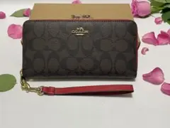 正規品-新品未使用　COACH コーチC4452 長財布　ブラウン