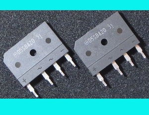 ブリッジダイオード 新電元工業D5SBA20 200V 6A 2個 1パック ブリッジ整流器 Bridge Diodes 半導体 中古品 部品 工作 基板取り付け その14