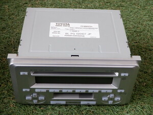 トヨタ純正 2DIN CD/カセット デッキ プレイヤー 08600-00E10 CKP-W52 FH-M8077ZT 22-1-461