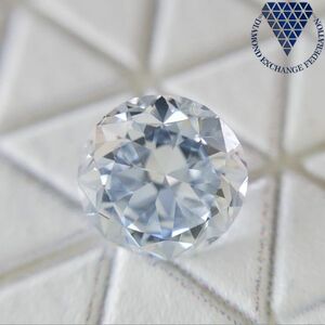 0.45 ct FANCY INTENSE BLUE VVS1 ROUND GIA ダイヤモンド ルース DIAMOND EXCHANGE FEDERATION