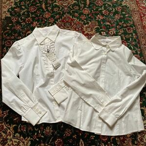 バーバリーロンドン　子供　白シャツ　2枚セット長袖 子供　女の子　160