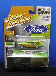 1/64 ジョニーライトニング 1960 フォード カントリー スクワイア(グリーン)RAT FINK ラットフィンク Ford ●