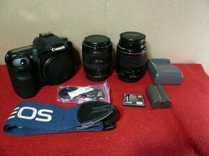 CANON EOS 40D+レンズ2本（70mm+200mm)の中古品 　(928ショット) 全て揃って届いたらすぐに使えます