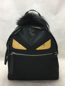 FENDI◆リュック/ナイロン/BLK