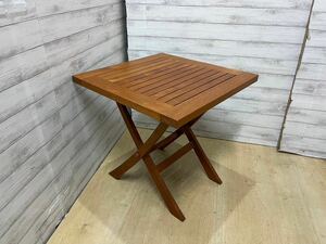 (na2832) 木製　サイドテーブル　ガーデンテーブル　コンパクト
