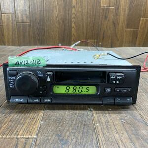 AV12-118 激安 カーステレオ SUZUKI スズキ 39101-76G31 カセット AM/FM 確認用配線使用 簡易動作確認済み 中古現状品