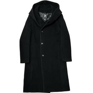 定価9.4万 wjk fine wool witch coat Sサイズ 黒 ファインウールウィッチラップコート ジュンハシモト akm 1piu ブルゾン ダウン