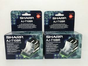 100＝新品：SHARP　純正プリンターインク ブラック　AJ-T10BR 2個